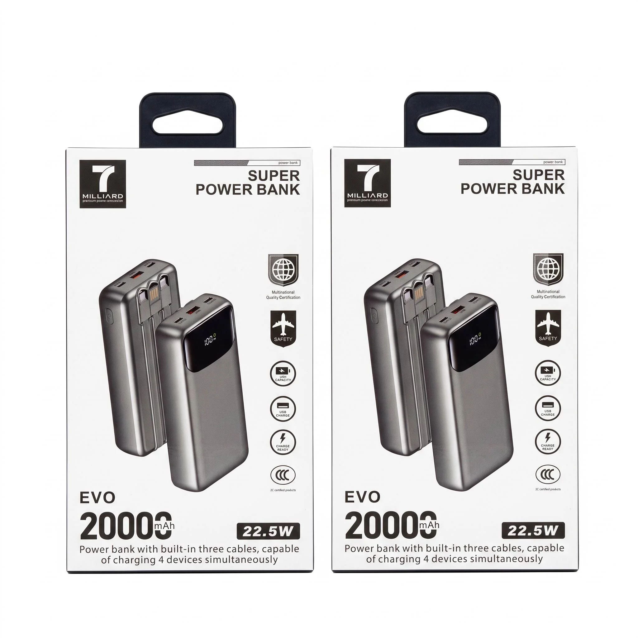 20 000 mAh Power Bank – Tezkor Quvvatlash Tashqi Batareyasi — 7 MILLIARD — Powerbank