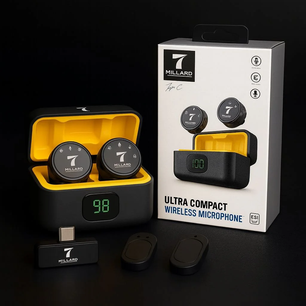 7 Milliard Ultra Compact – Professional Simsiz Mikrofon — 7 MILLIARD