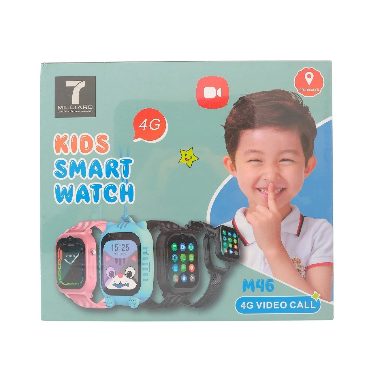 7 Milliard M46 4G Kids Smart Watch – Bolalar uchun Aqlli Soat — 7 MILLIARD