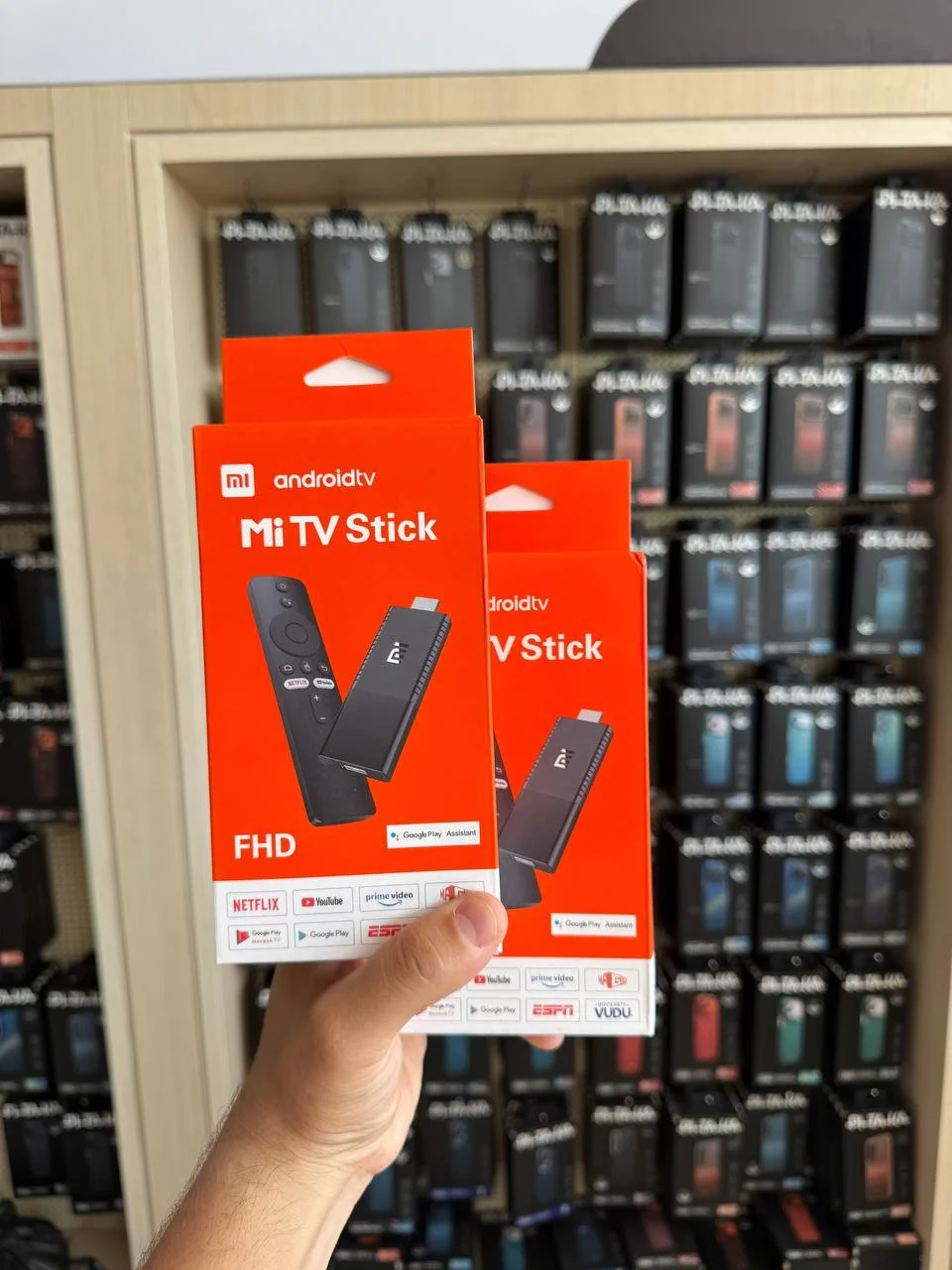 Xiaomi Mi TV Stick FHD Android TV Smart TV Stick Ovozli Boshqaruv — TV Box