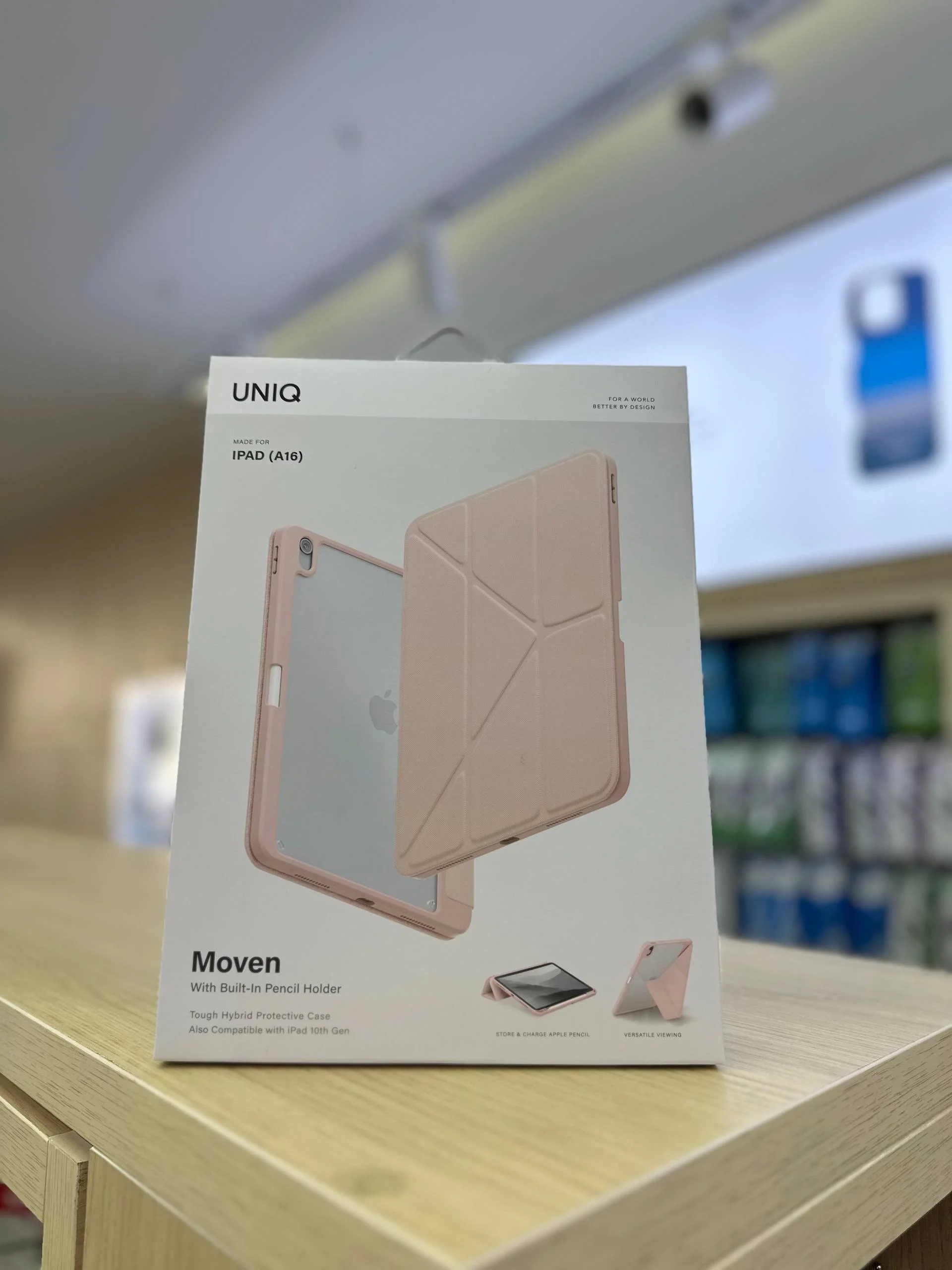 iPad A16 uchun Uniq orginal Himoya G'ilofi Apple Pencil Holder bilan — Uniq