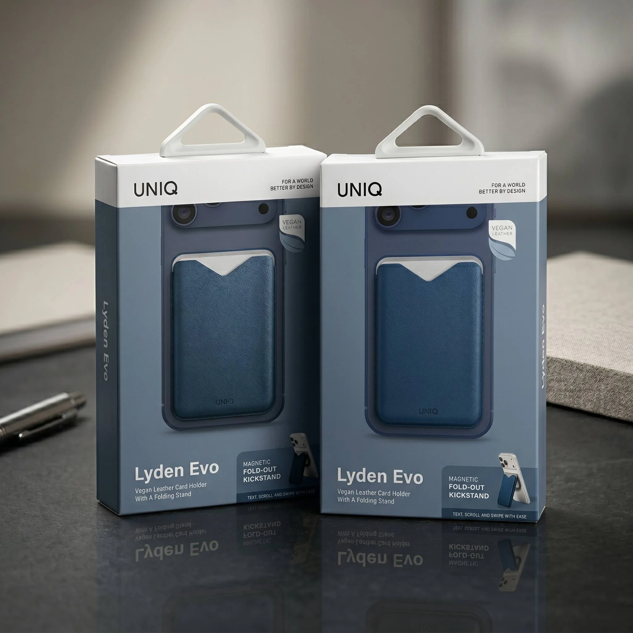 UNIQ Lyden Evo MagSafe Magnitli Karta G'ilofi va Stendi. — Uniq
