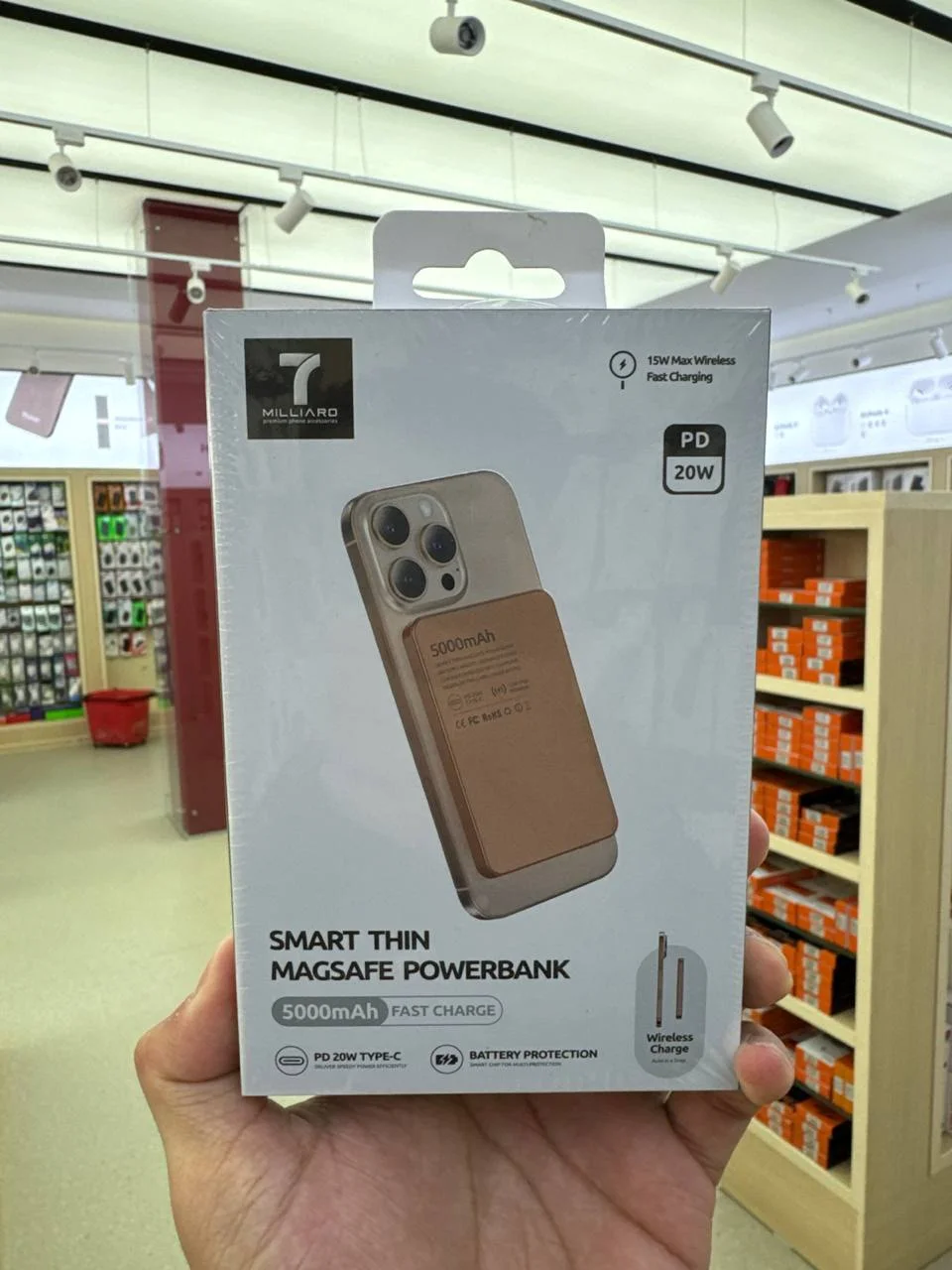 7 Milliard Smart Thin 5000mAh – Ultra Yupqa Portativ Power Bank — 7 MILLIARD