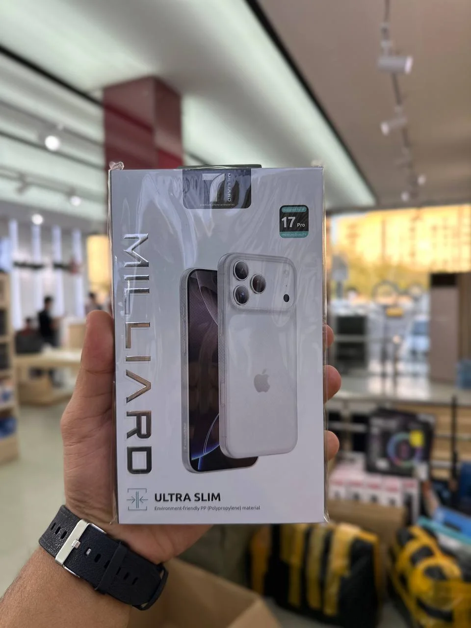 Chexol 7 Milliard Ultra Slim 17 Pro Max uchun Himoya G'ilofi, Zarbaga Chidamli — 7 MILLIARD