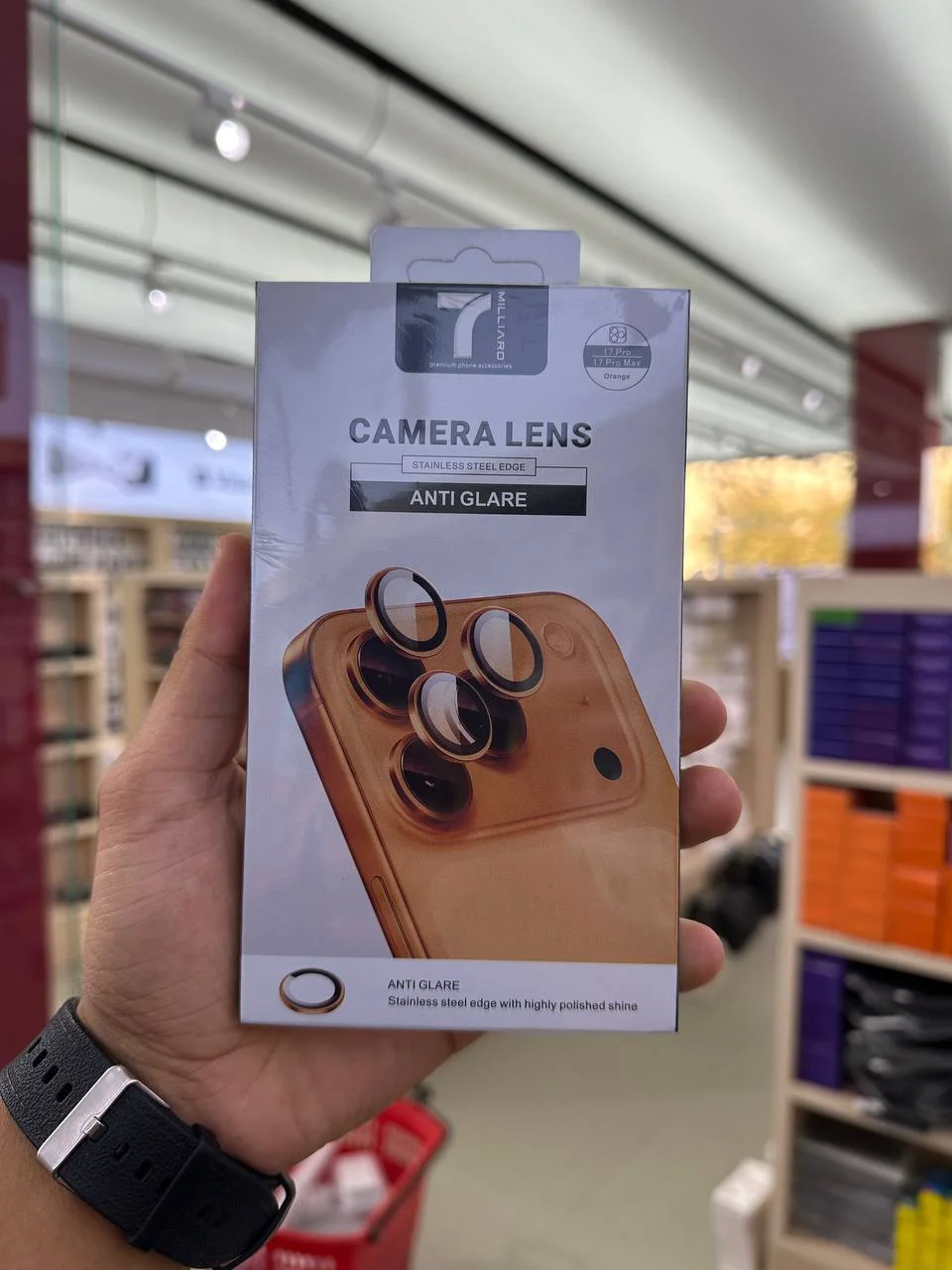 Kamera Linzasi Himoya Oynasi 7 Milliard Ultra Slim 17 Pro Max uchun, Temperli Shisha, Chizilishga Chidamli — 7 MILLIARD