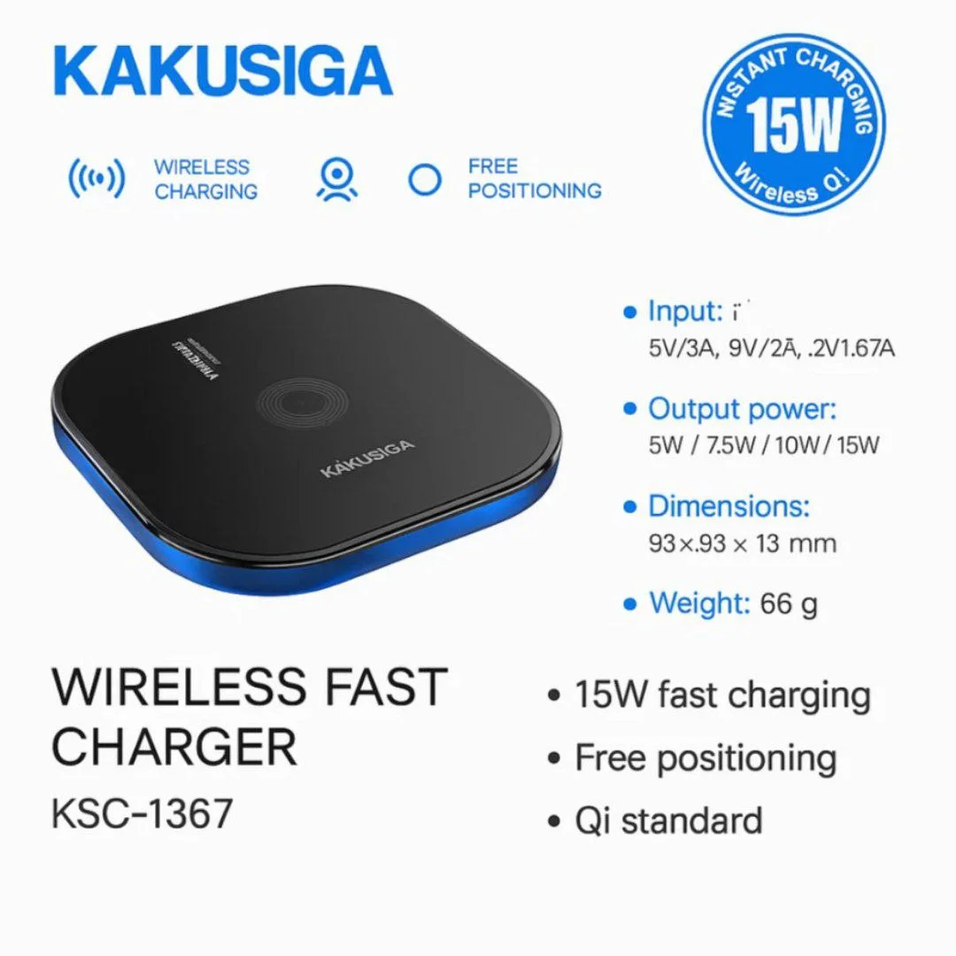 Simsiz zaryadlagich KAKUSIGA KSC-1367 15W — Kakusiga — MagSafe powerbank