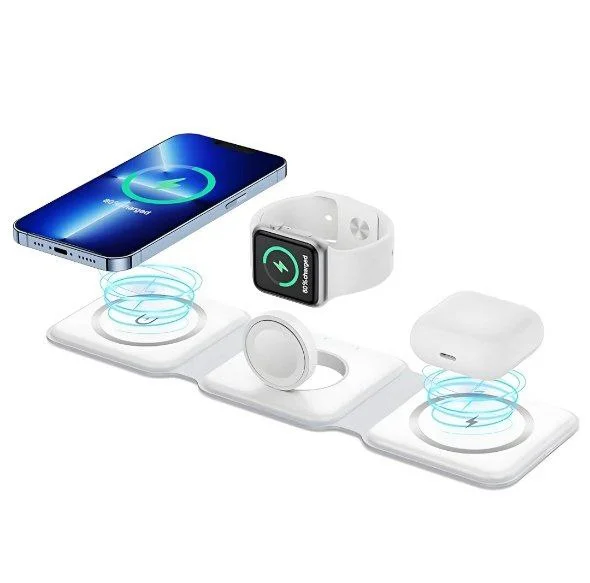 Simsiz zaryadlagich KAKUSIGA KSC-1359 3in1 (MagSafe) — Kakusiga