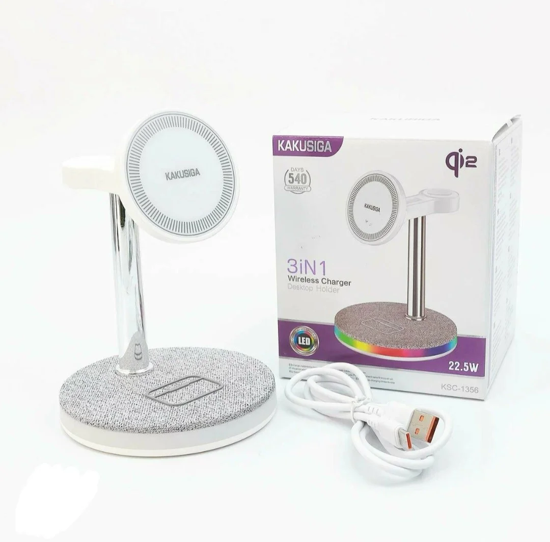 Simsiz zaryadlagich KAKUSIGA KSC-1356 3in1 Qi2 22.5W — Kakusiga