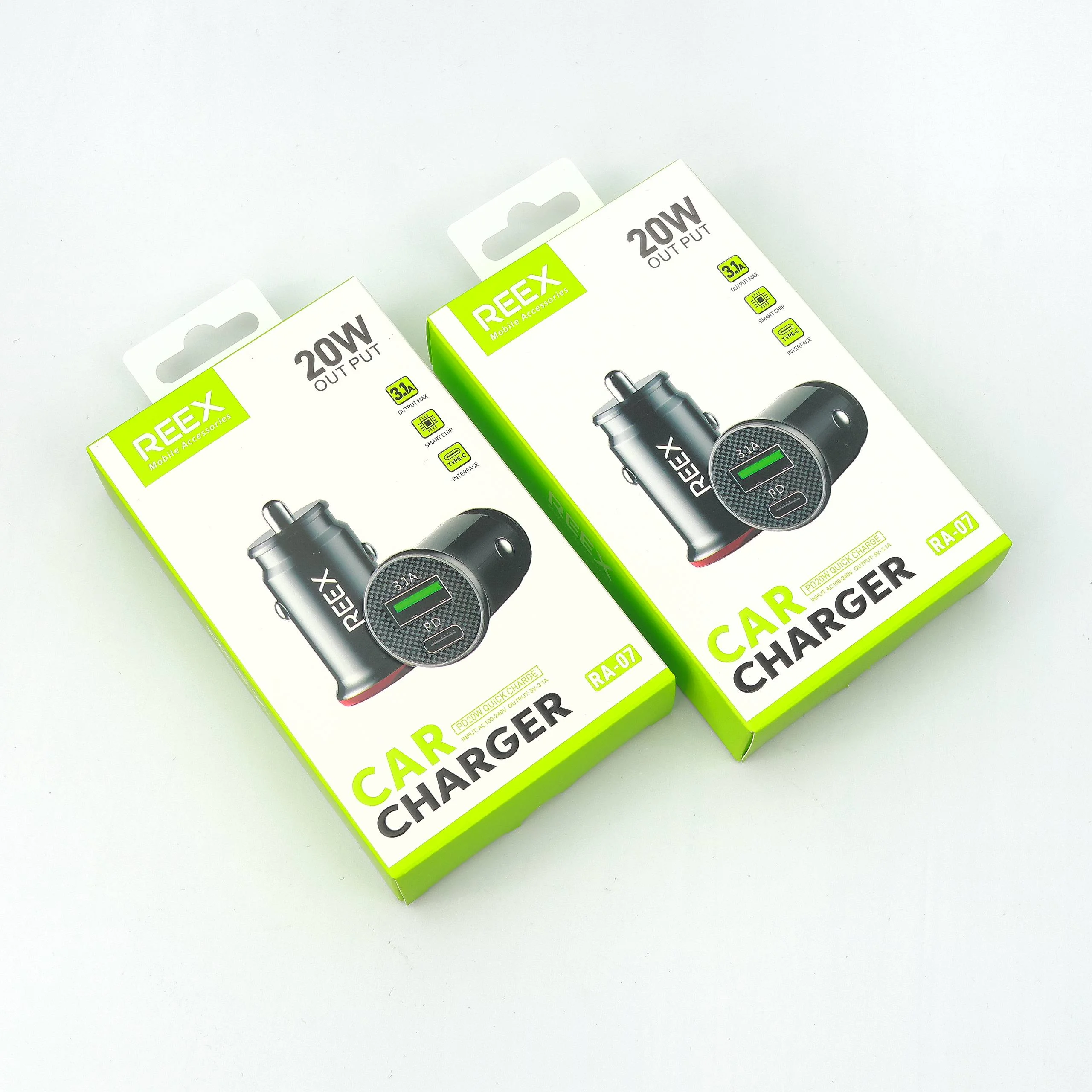 Avtomobil zaryadlagichi REEX RA-07 PD20W Type-C — Reex