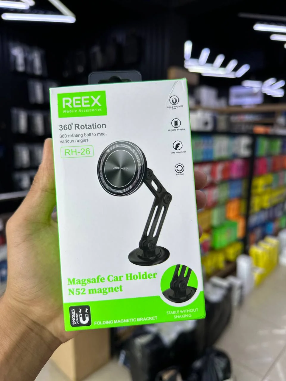 Avtomobil ushlagichi REEX RH-26 MagSafe N52 Folding Bracket — Reex