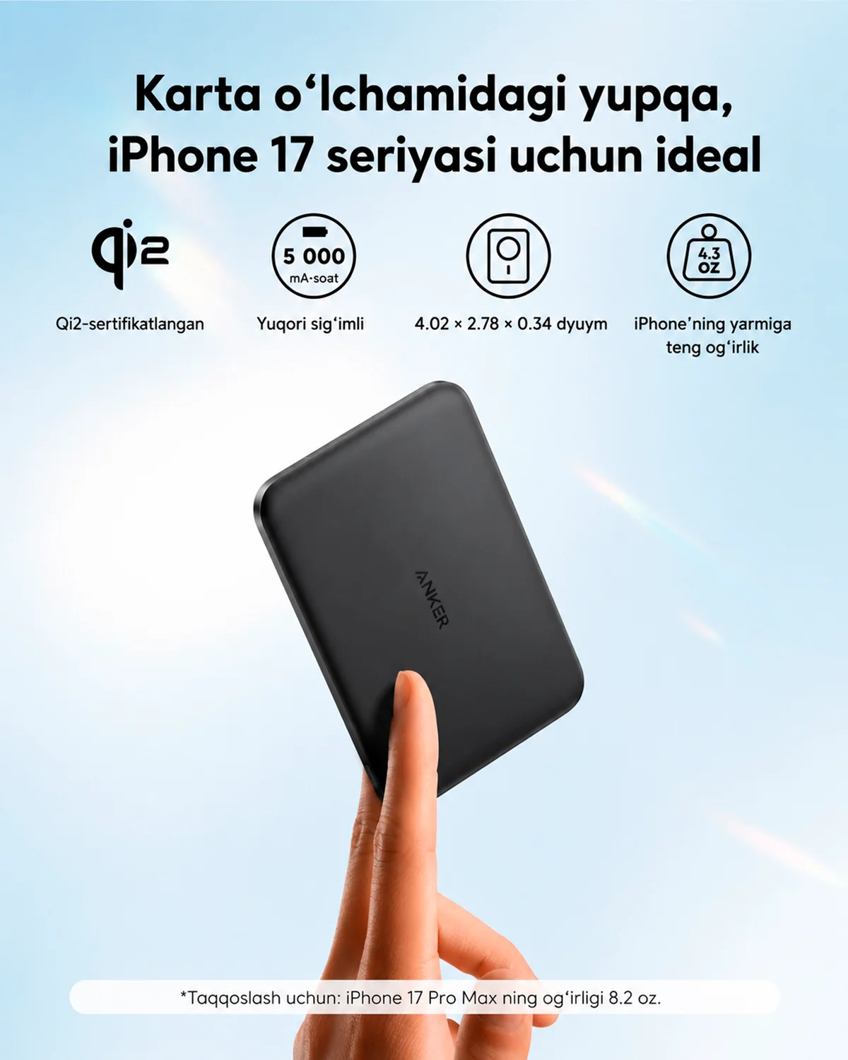 Tashqi akkumulyator (Powerbank) Anker Nano Power Bank 5K (5000mAh, 20W PD) — 4/6
