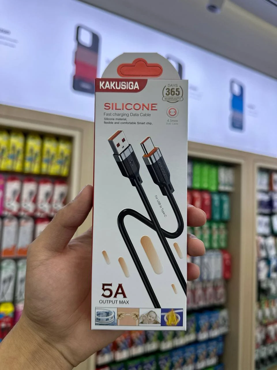 KAKUSIGA KSC-995 – USB-A to USB Type-C Fast Charging Cable (Black) — Kakusiga — Kabel