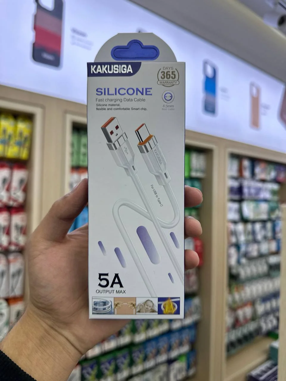 KAKUSIGA KSC-995 – USB-A to USB Type-C Fast Charging Cable (White) — Kakusiga — Kabel
