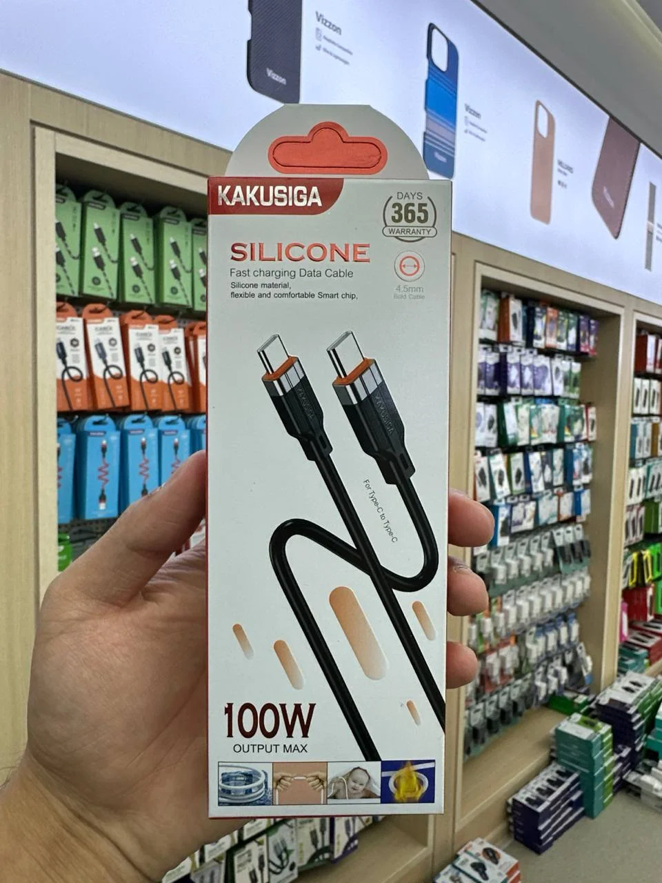 KAKUSIGA KSC-995 – USB Type-C to USB Type-C Fast Charging Cable (Black) — Kakusiga — Kabel