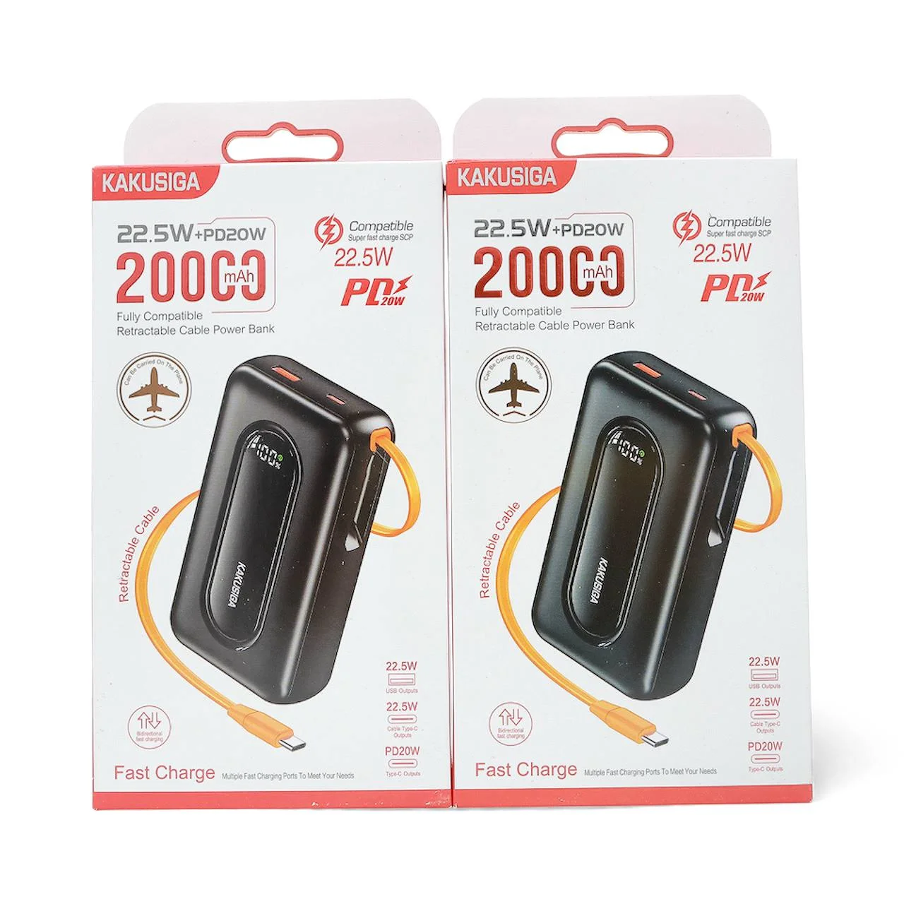 Power Bank KAKUSIGA KSC-1270 20000 mAh Tezkor Zaryadlash — Kakusiga