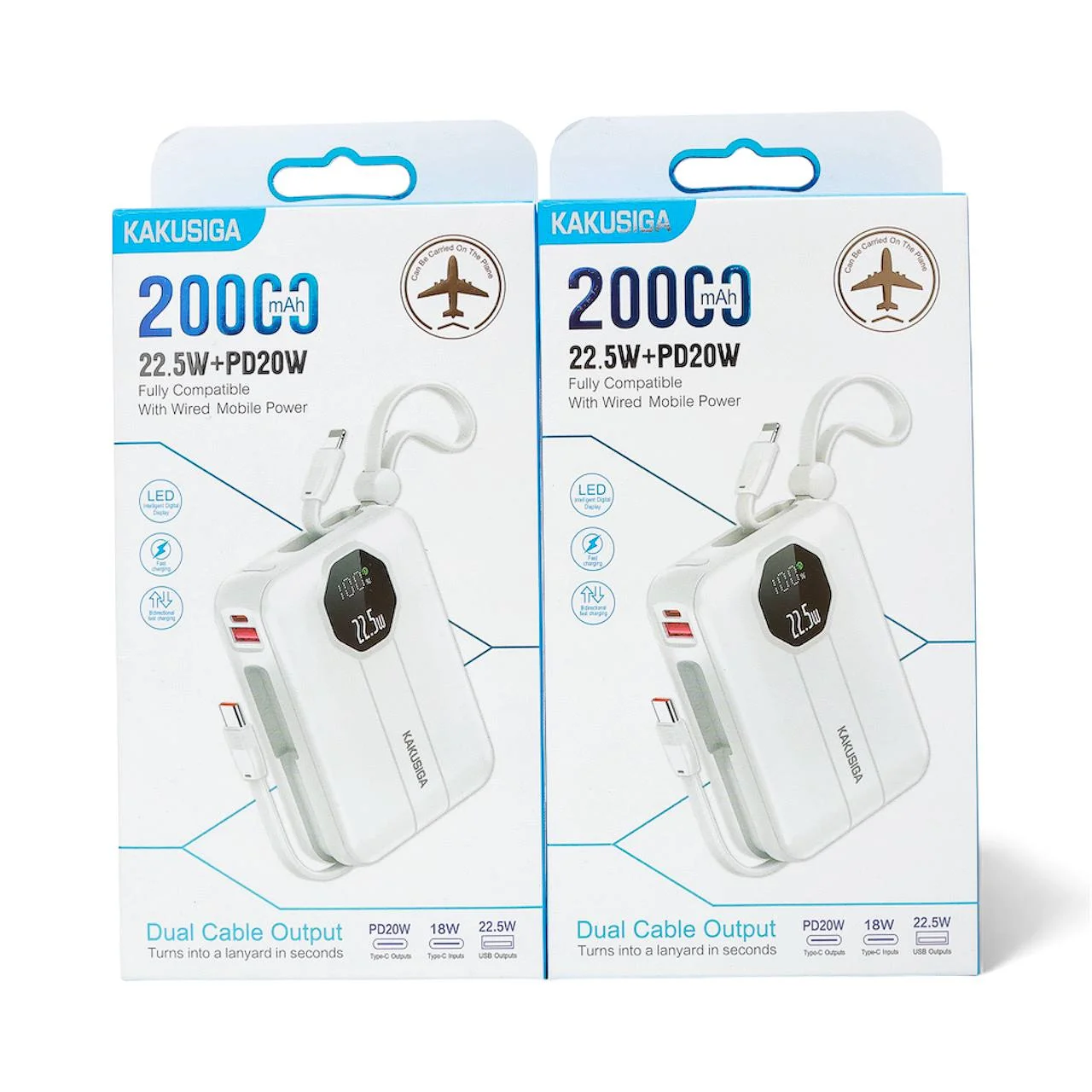 Power Bank KAKUSIGA KSC-1100 20000 mAh 22.5W Tezkor Zaryadlash — Kakusiga