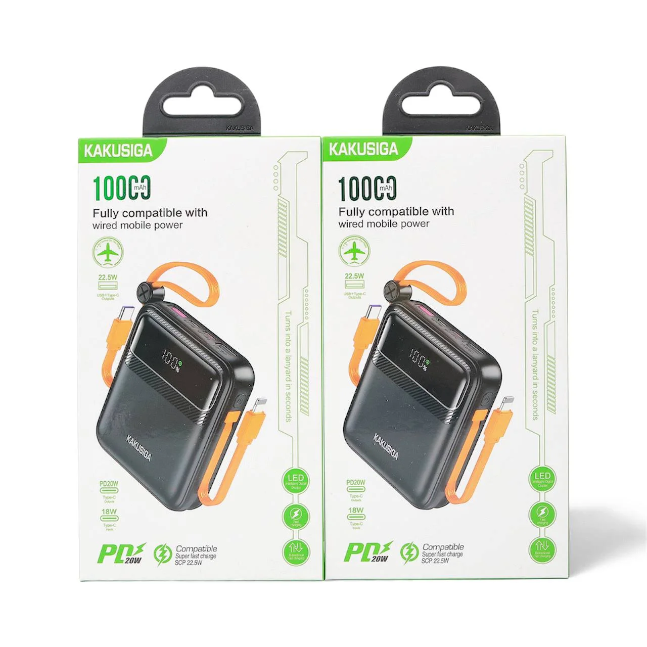 Power Bank KAKUSIGA KSC-1091 10000 mAh 22.5W Tezkor Zaryadlash — Kakusiga