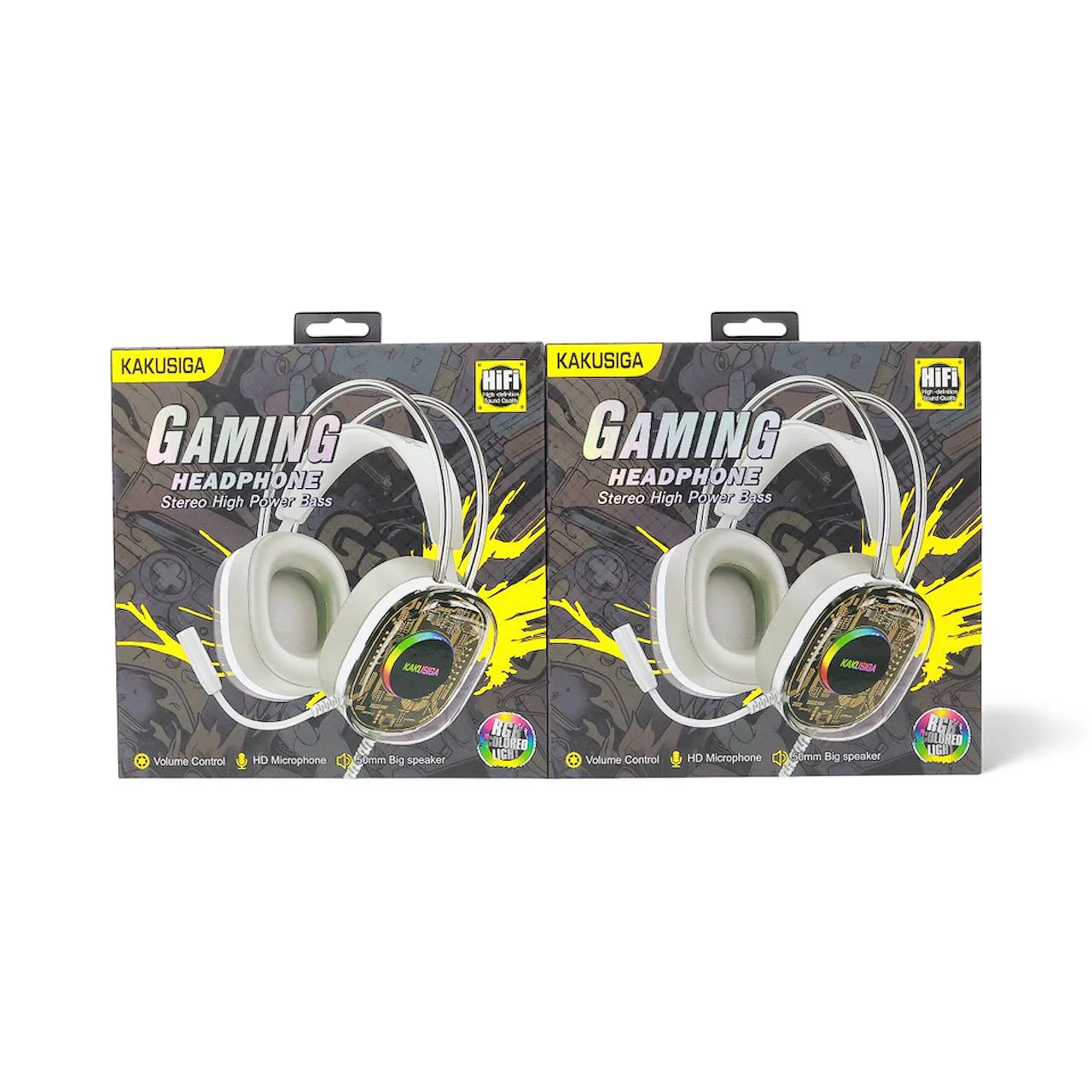 Gaming Quloqchin KAKUSIGA KSC-1298 RGB 3.5mm + USB Oq — Kakusiga