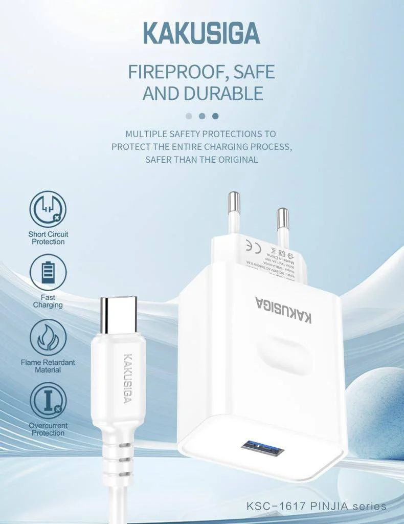 Kakusiga KSC-1617 — Vilka quvvatlash qurilmasi (Home Charger adapter) — 2/3