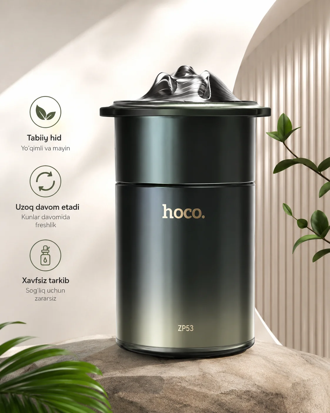 Avto va uy uchun xushbo‘y hid tarqatuvchi aroma balzam — Hoco — Moshina uchun aksesuar