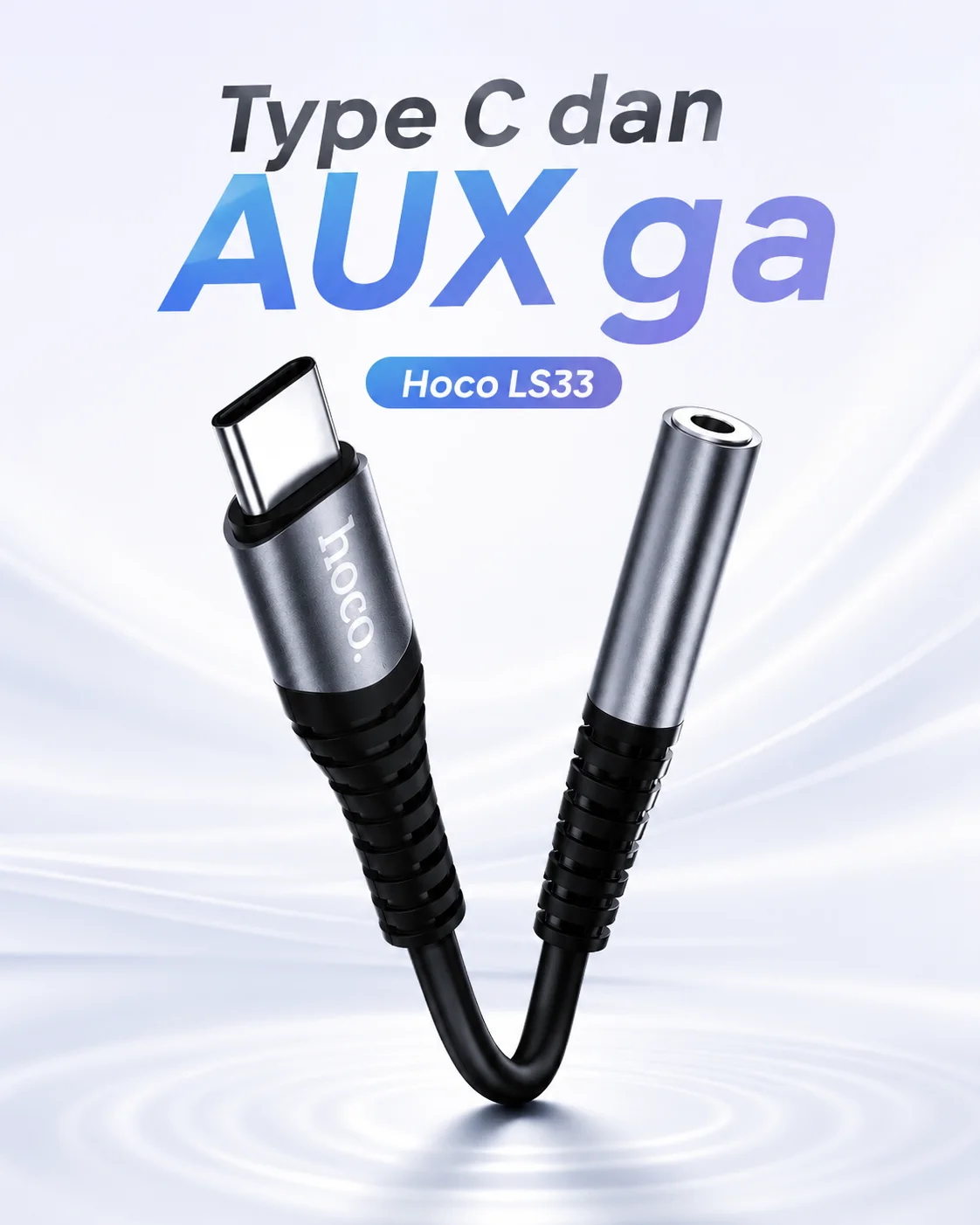 Perexadnik Type-C to 3.5mm Audio Adapter Hoco LS33 Hi-Fi ⚡ — Hoco