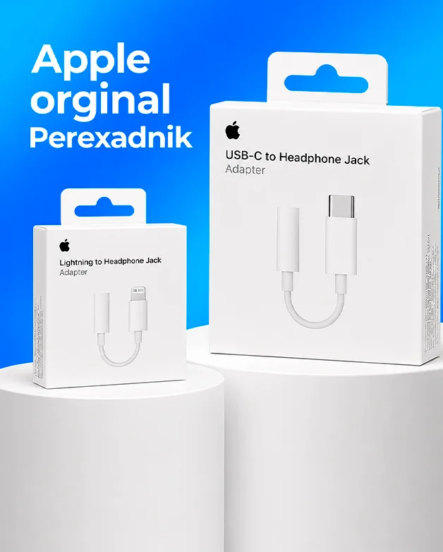 Perexadnik Apple USB-C to Headphone Jack Adapter (MU7E2AM/A) — Apple