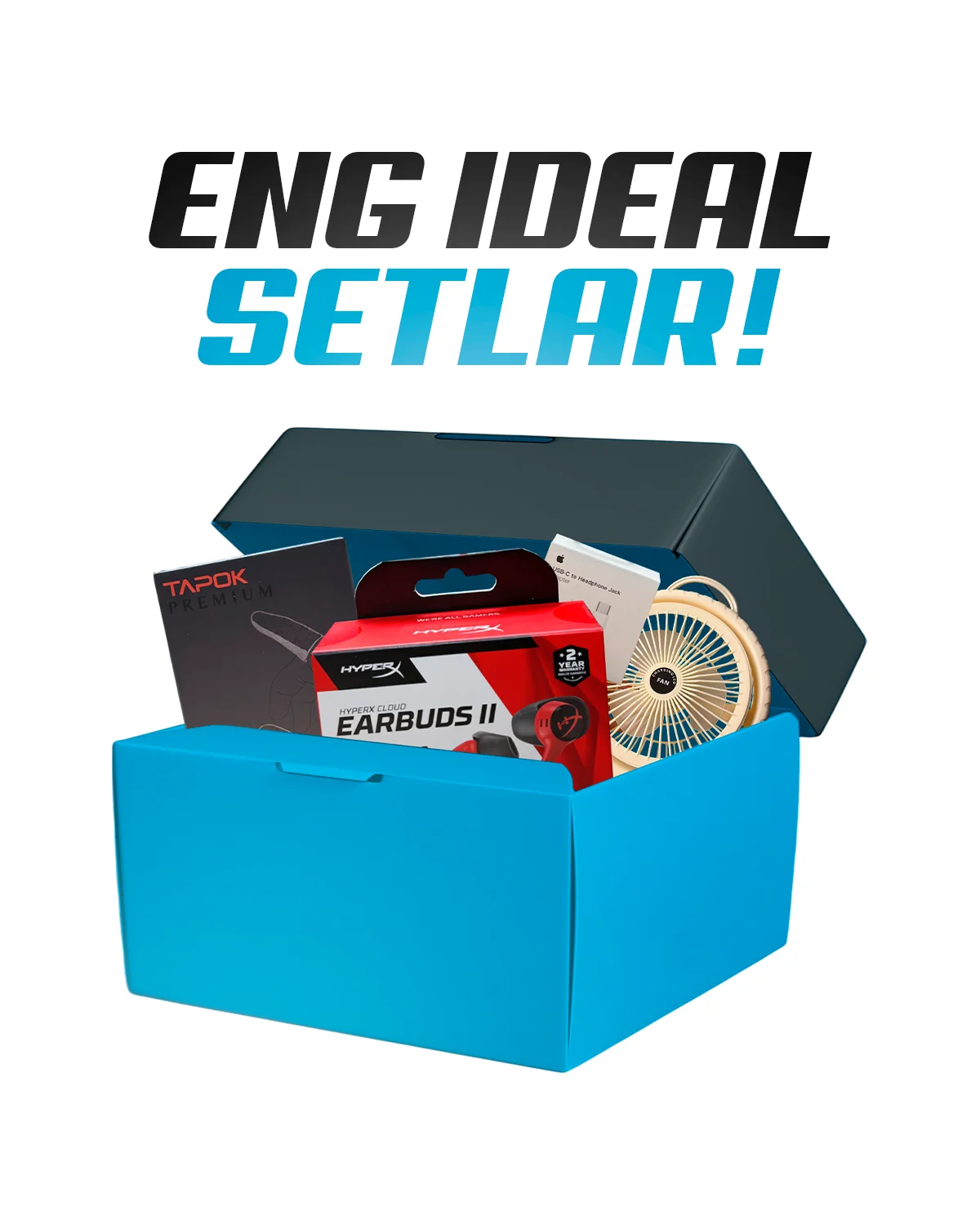 Professional Set 2 - Ventik, Quloqchin, Napalchik va Perexcadnik. Eng Hamyonbop va Siaftli — Gaming aksesuar