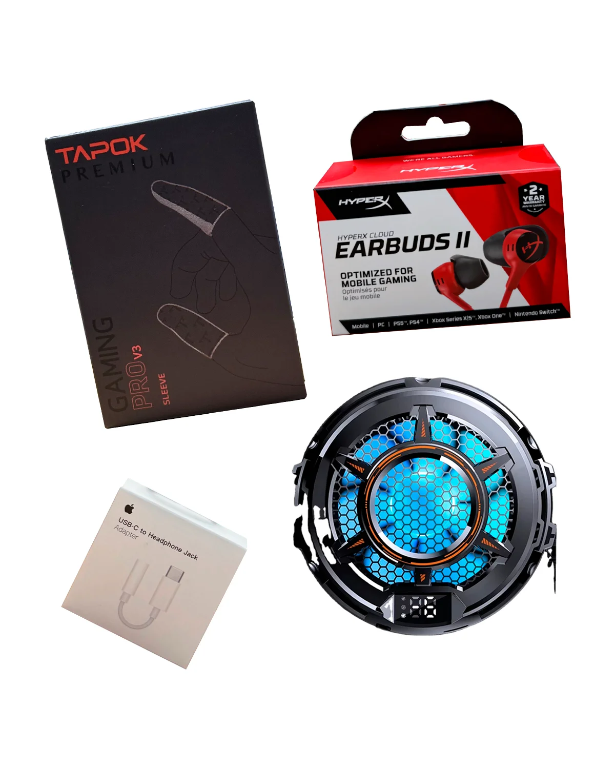 iPad uchun Gaming set Hamyonbop - Kuller, Quloqchin, Perexadnik va Napalchik — 2/6