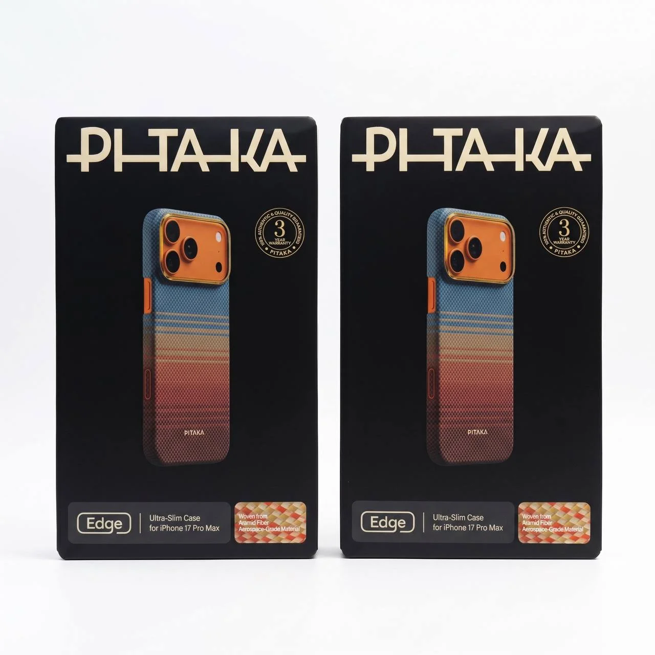 Pitaka iPhone 17 Pro Max uchun Ultra Slim SCD1701PM Sunset 2.0 Dream-01 MagSafe Aramid Fiber — Pitaka
