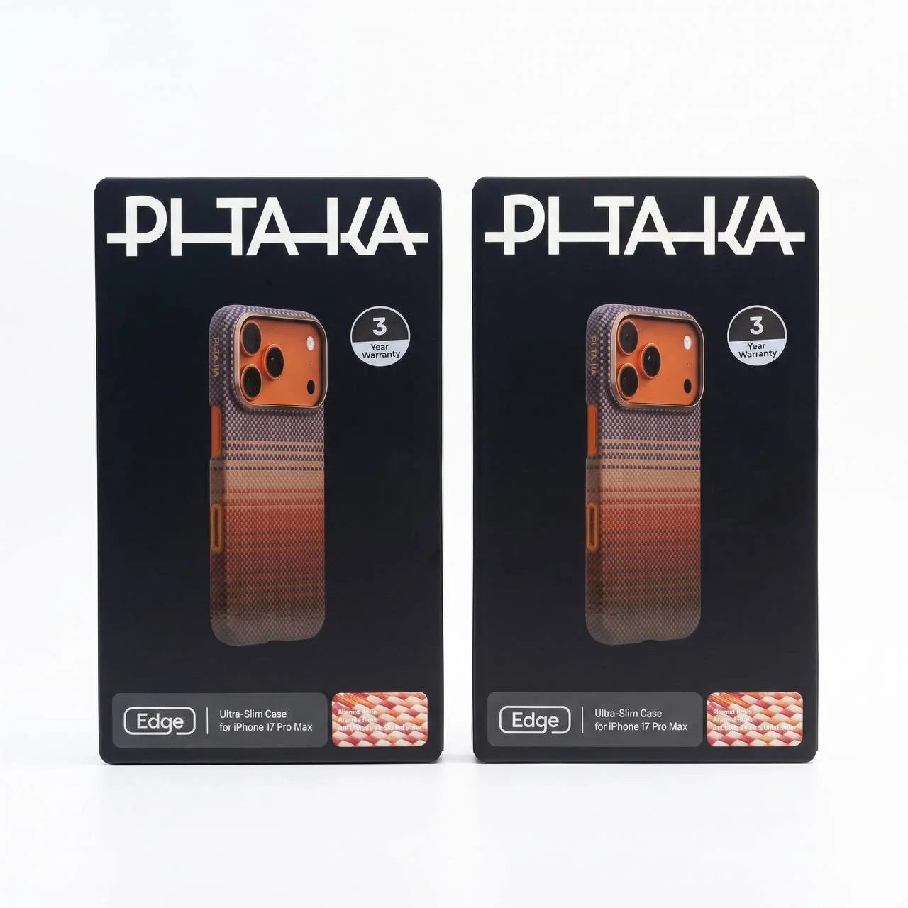 Pitaka iPhone 17 Pro Max uchun Ultra Slim KI1702SPM Sunset MagSafe Aramid Fiber — Pitaka