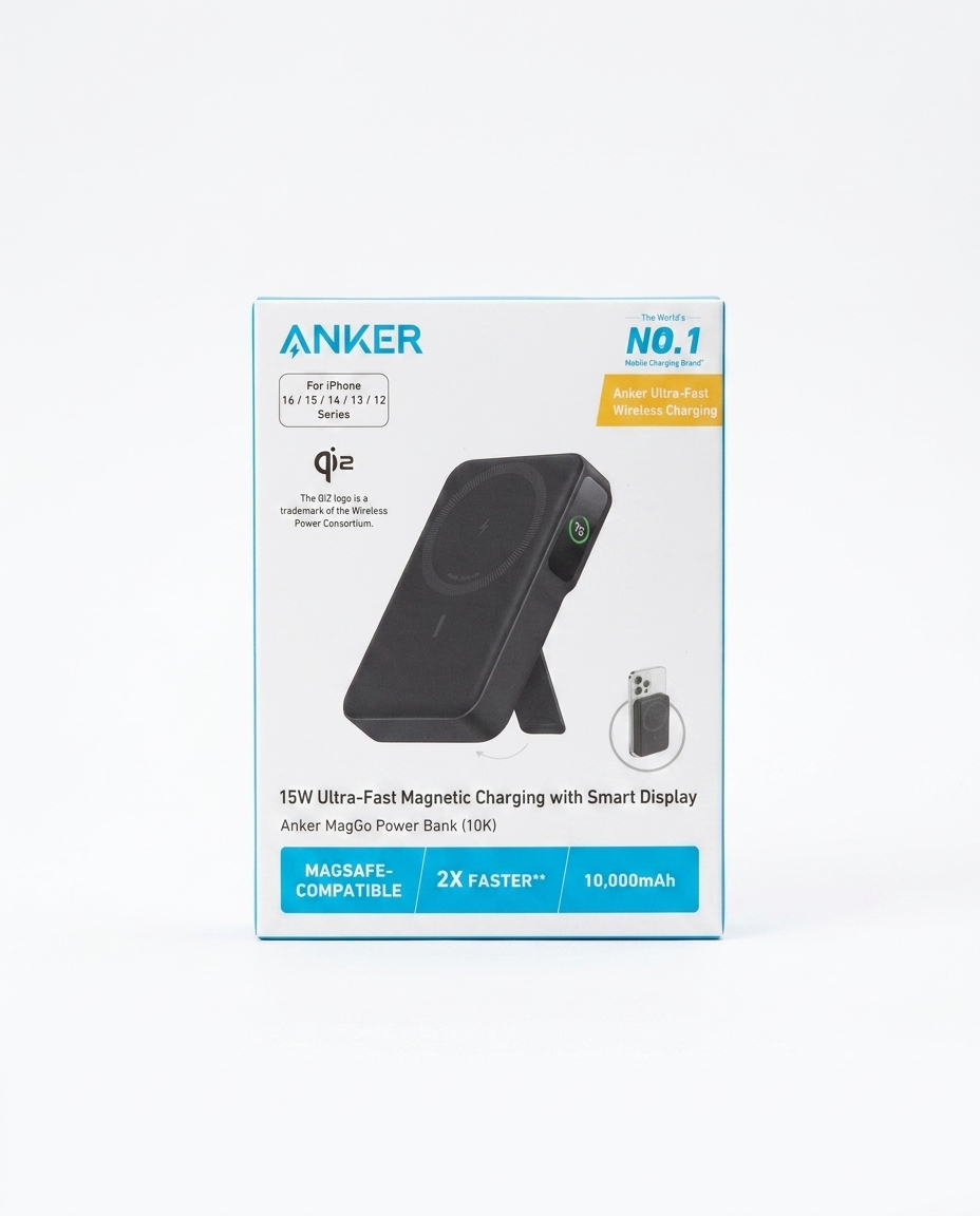 Powerbank Anker MagGo A1654 10000mAh Qi2 15W simsiz tashqi batareya — Anker