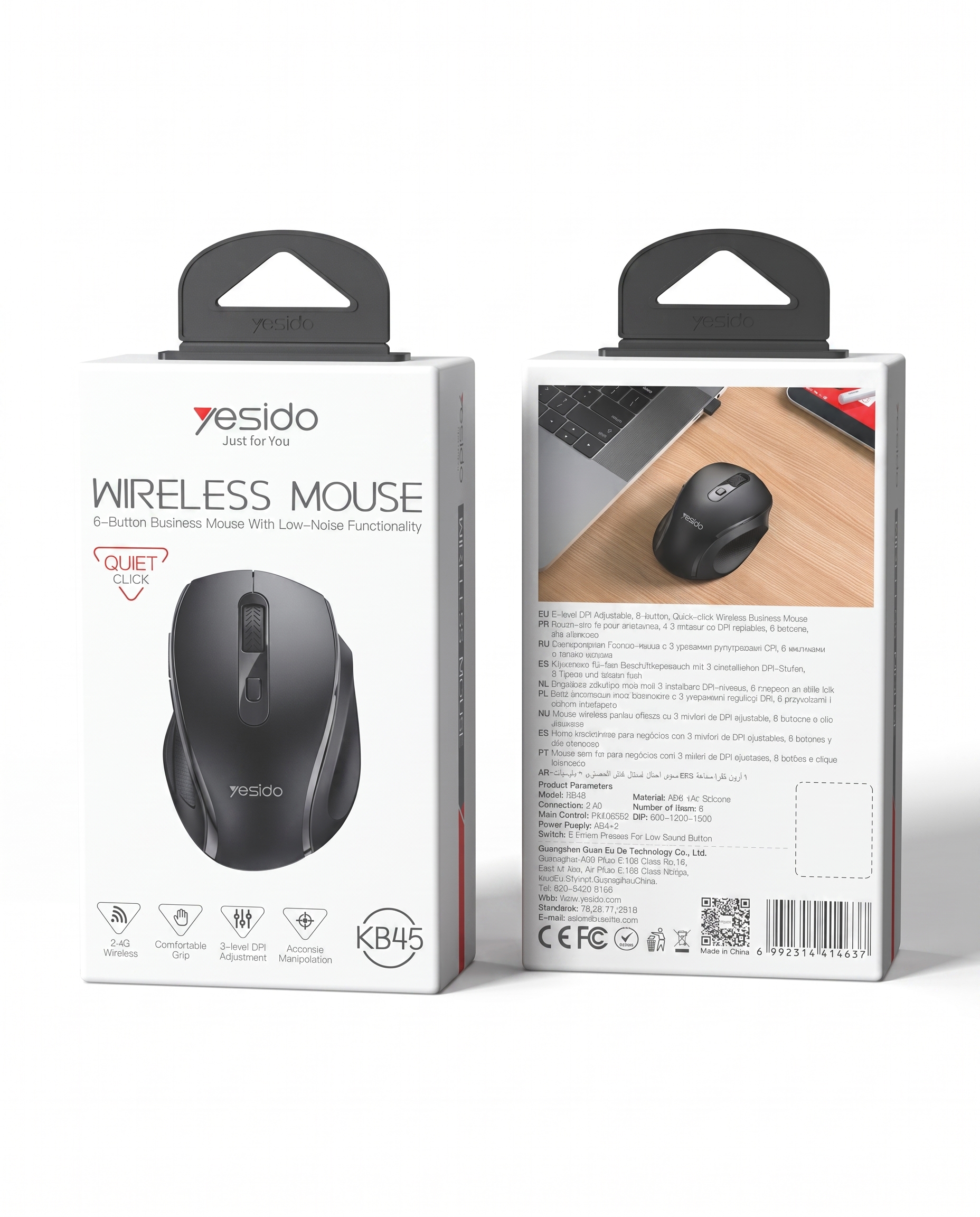 Simsiz sichqoncha Yesido KB45 2.4G 2400 DPI optik — 2/2