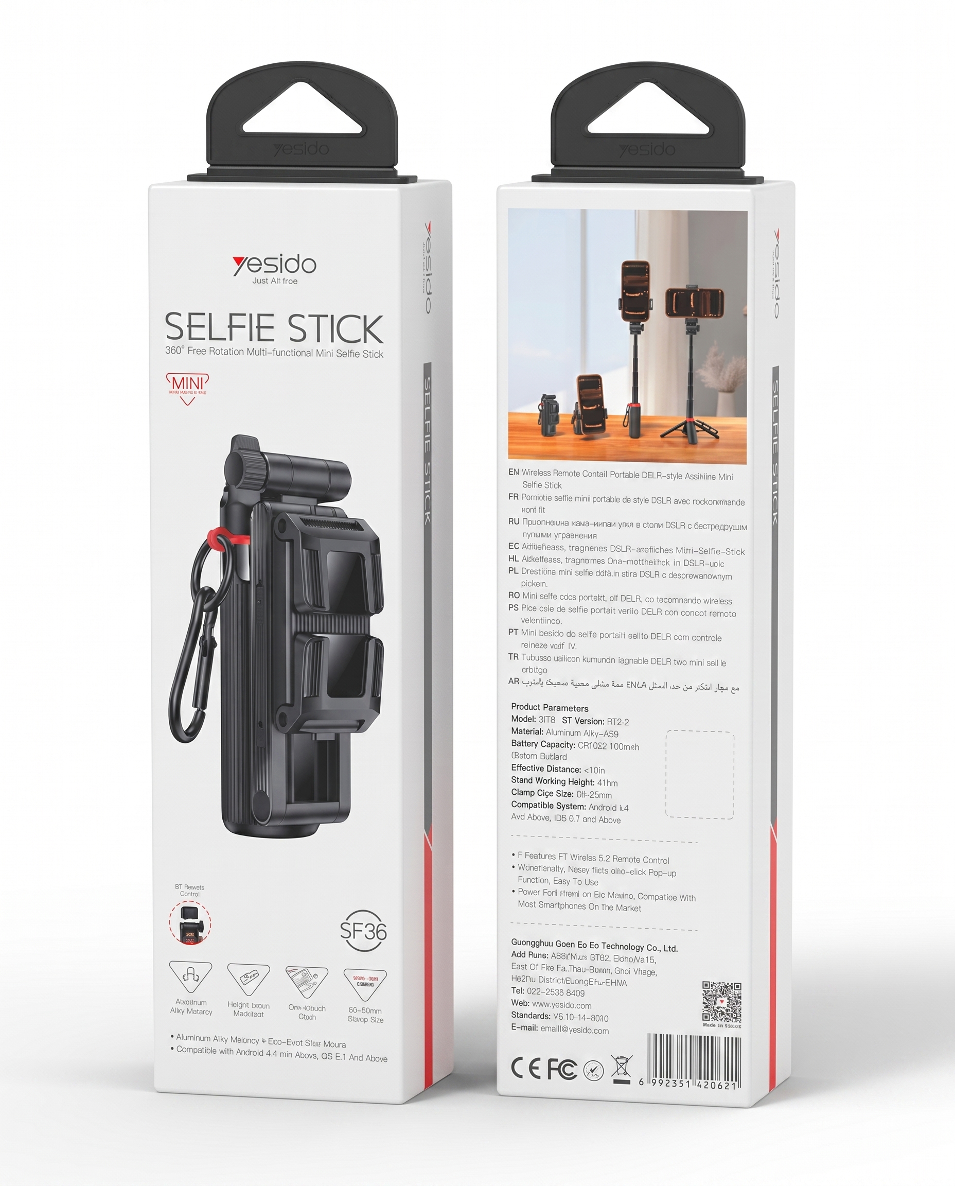 Selfi tayoqchasi Yesido SF36 Bluetooth shtativli — 2/2