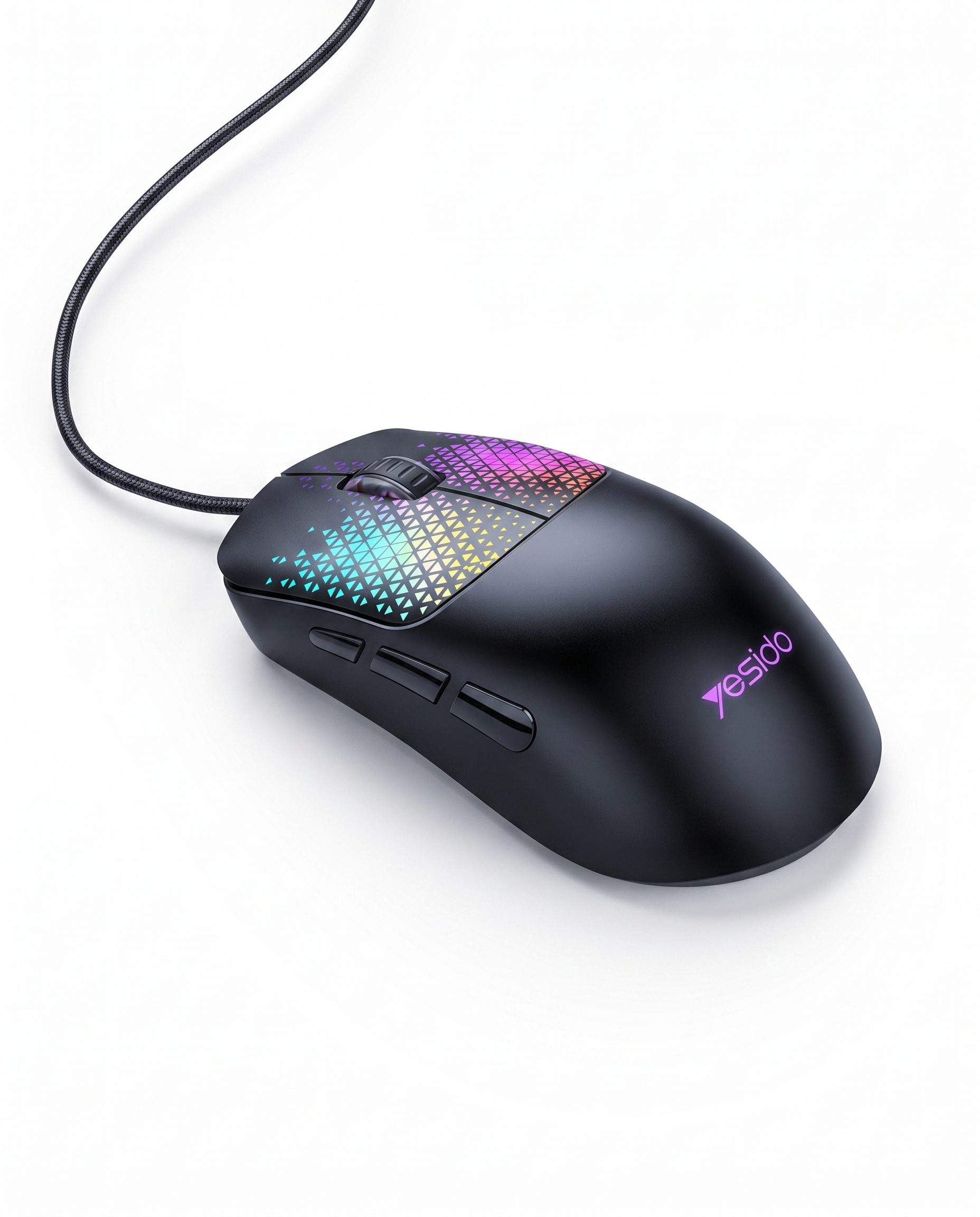 O‘yin sichqonchasi Yesido KB32 7200 DPI RGB yoritgichli simli — Yesido