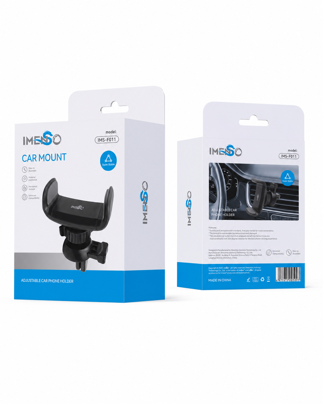 Telefon ushlagich IMENSO IMS-F011 avtomobil uchun universal mahkamlash moslamasi — Imenso — Moshina uchun aksesuar
