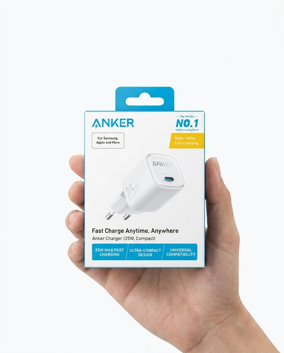 Zaryadlovchi qurilma Anker Zolo Compact 25W PD 3.0 USB-C — Anker