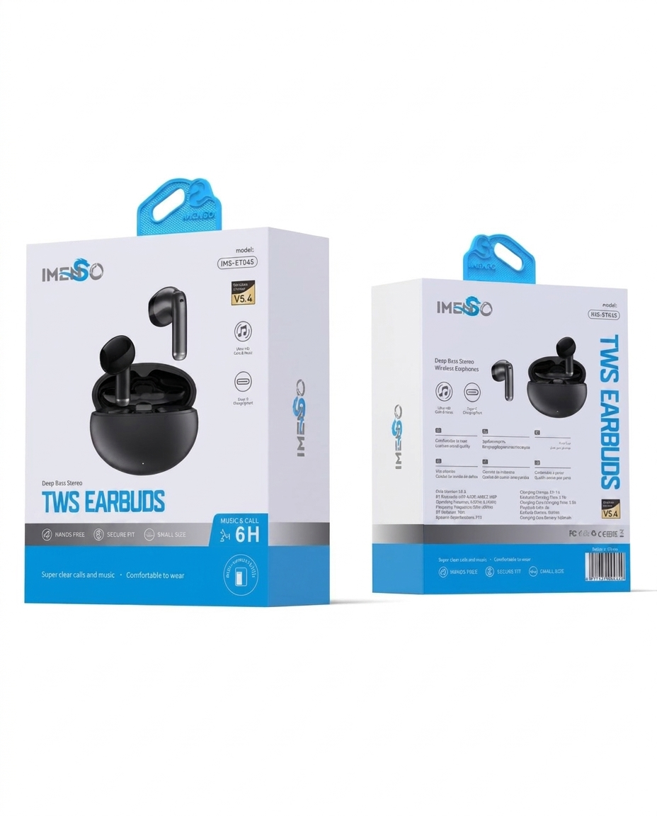 Simsiz quloqchin Imenso IMS-ET045 Bluetooth 5.4 Type-C zaryadlash — Imenso — AirBuds